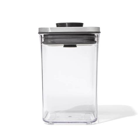 Oxo Good Grips Steel Pop Containers Small Square Short L Thehut