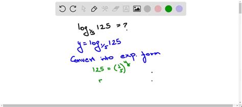 SOLVED Find The Exact Value Of Each Logarithm Without Using A