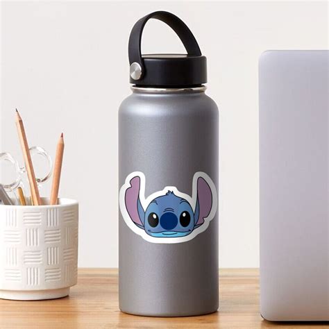 Cute Smilie Stitch Face Sticker For Sale By Lilben Redbubble