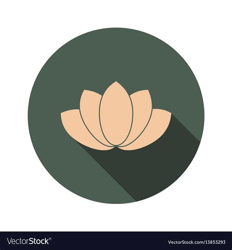 Lotus Flower Symbol Royalty Free Vector Image Vectorstock