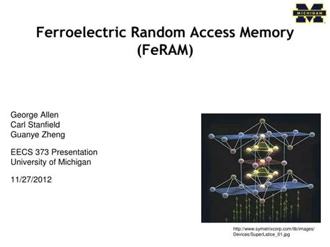 PPT Ferroelectric Random Access Memory FeRAM PowerPoint