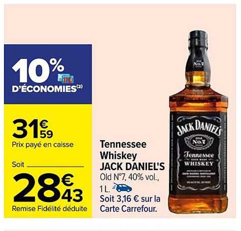 Promo Tennessee Whiskey Jack Daniel S Chez Carrefour ICatalogue Fr