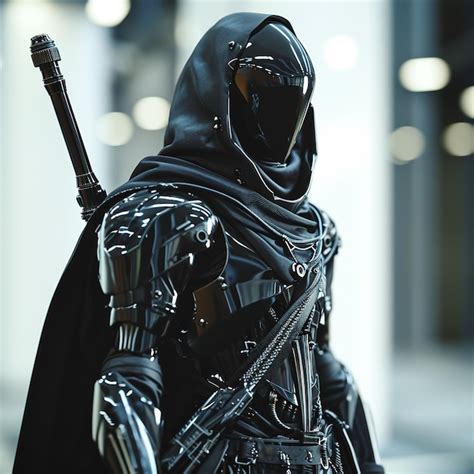 premium photo futuristic knight  modern vibe