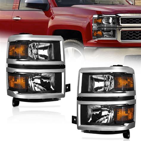 Weelmoto Headlights Pair 2014 2015 For Chevy Silverado 1500 For 14 15 Chevy