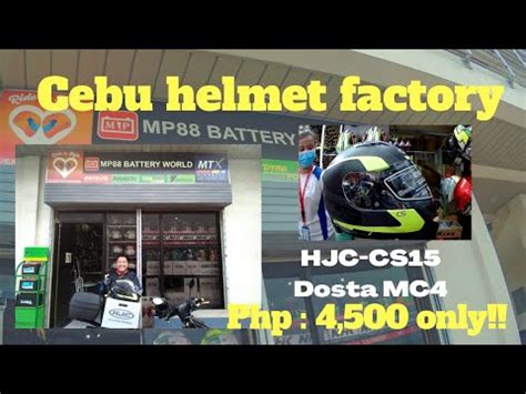 Cebu Helmet Factory Outlet Hjc Cs Dosta Mc Youtube