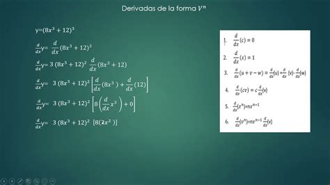 Derivada De Una Funci N Elevada A Un Exponente Youtube