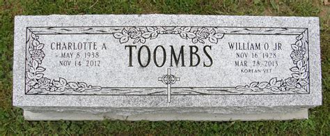 William Ottis Bill Toombs Jr Find A Grave Memorial