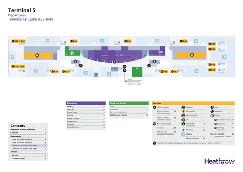 London Heathrow Airport Terminal 5 Map (Most Up-To-Date) - All Maps