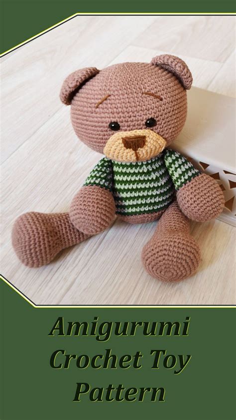 Amigurumi Bear Teddy Crochet Pattern Crochet Pattern Pdf Crochet