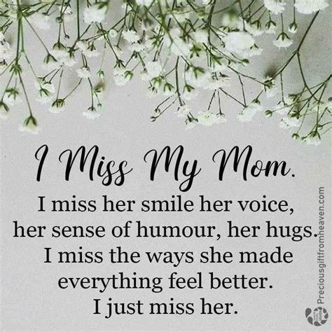 Miss My Mom Quotes Mom In Heaven Quotes Mothers Day In Heaven Mom I