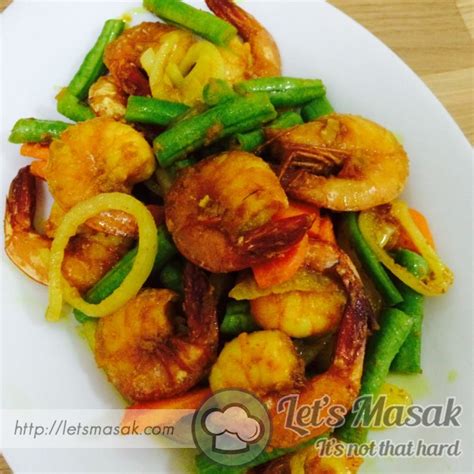 Udang Goreng Kunyit Recipe Letsmasak