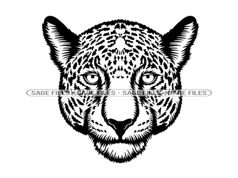 Jaguar Mascot 2 Svg Jaguar Face Svg Jaguar Head Svg Jaguar Svg