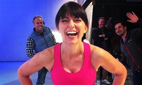 Davina Mccall 47 Shows Off Her Incredibly Toned Tummy In Sports Bra