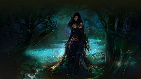 Enchanted Forest Fantasy Woman Hd Wallpaper By Anna Pazyniuk