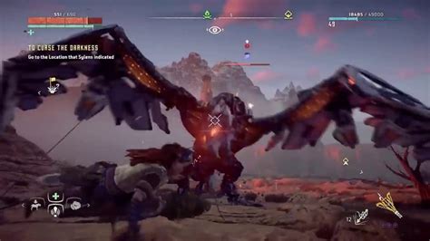 Horizon Zero Dawn Stormbird Fight Youtube