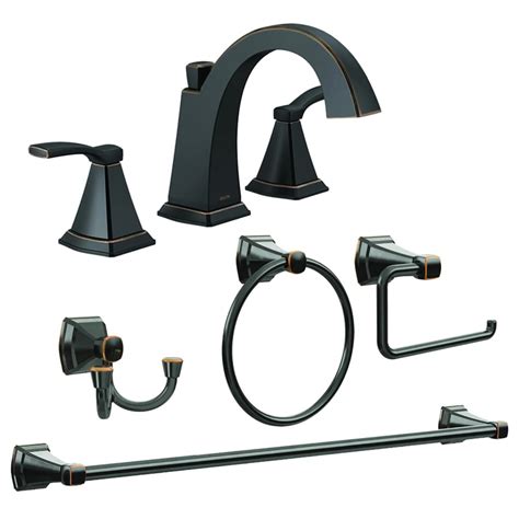 Shop Delta Flynn Oil Rubbed Bronze Bathroom Hardware Set at Lowes.com