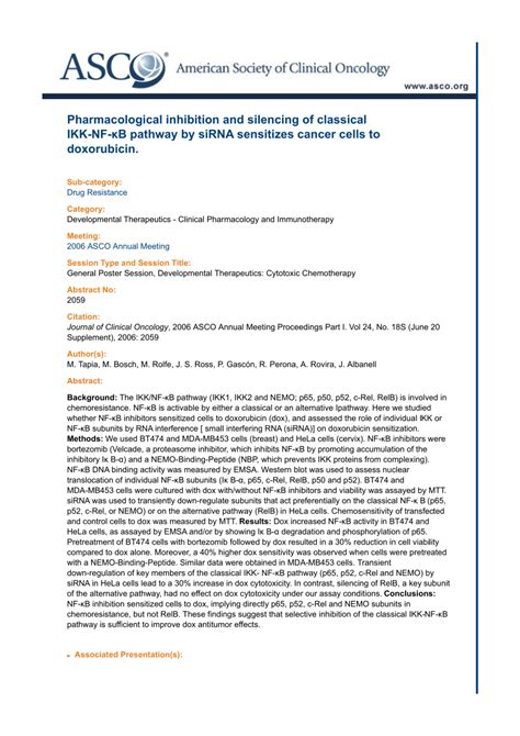 Pdf Pharmacological Inhibition And Silencing Of Classical Ikk Nf B