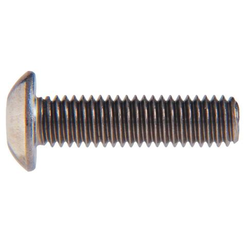 Hillman M6 100 X 25 Mm Internal Hex Button Head Cap Screws 8 Pack