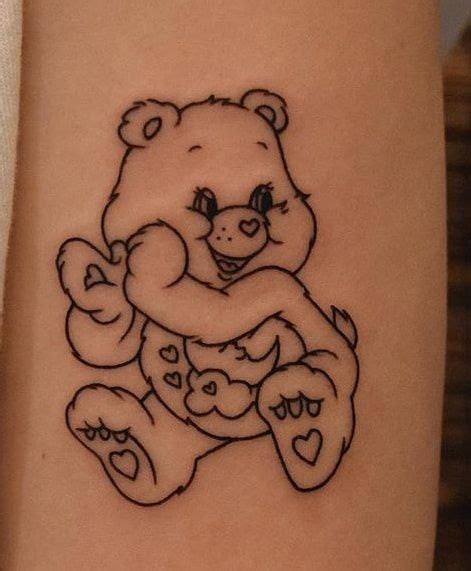 Pin By Vic On Tatuajes Bear Tattoo Designs Care Bear Tattoos Cute