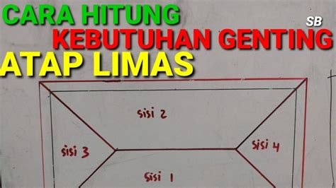 Cara Hitung Kebutuhan Genting Rumah Atap Limas Menghitung Genting