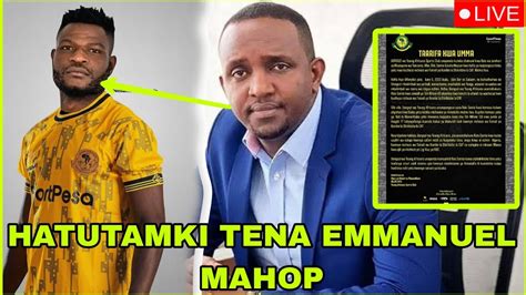 Live Rais Wa Yanga Atangaza Hili Kuhusu Emmanuel Mahop Hatutamki