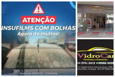 Carangola NotíciasINSULFILM BOLHAS EVITE MULTAS TROQUE SEU