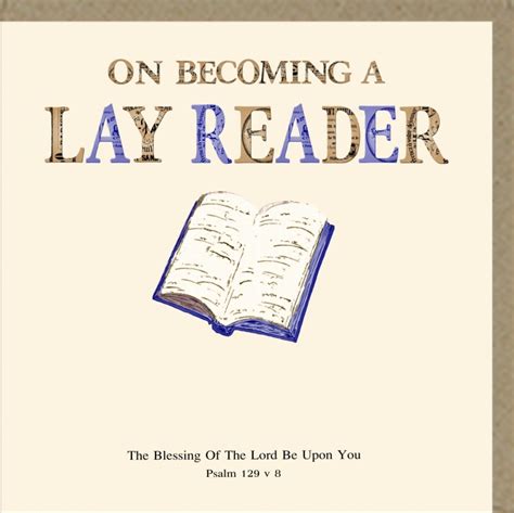 On Becoming A Lay Reader Greetings Card Potters House Limited