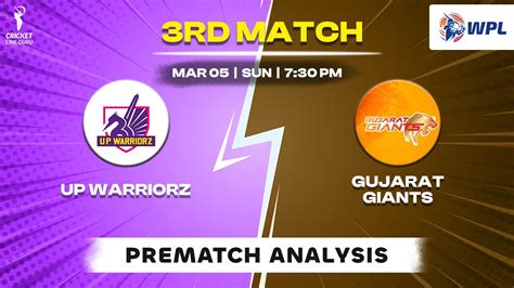 Up Warriorz Vs Gujarat Giants Rd Match Prediction Up Warriorz Vs