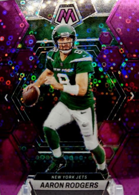 Aaron Rodgers 2023 Mosaic No Huddle Purple 82 Price Guide Sports