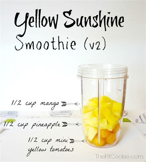 Drink the Rainbow: Yellow Sunshine Smoothie • The Fit Cookie