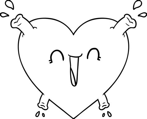 Cartoon Healthy Heart 12549689 Vector Art At Vecteezy