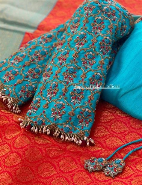 Pin By Jhansi On Blouses Latest Model Blouse Designs Blue Blouse