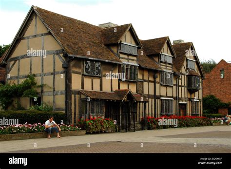 William Shakespeare S Birthplace Stratford Upon Avon England Uk Stock