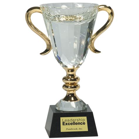 Crystal Cup With Gold Handles Gold Handles Trophy Cup Engraved Awards