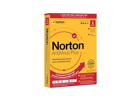 Norton Antivirus Plus 2gb 1 User Device 12 Months Za