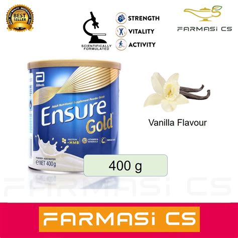 Abbott Ensure Gold Vanilla Flavour 400g EXP 06 2024 Milk Powder