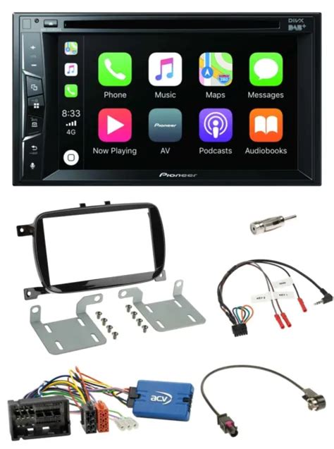 VOLANTE PIONEER USB DVD Bluetooth DAB 2DIN Autoradio Per 500 X Dal 2016