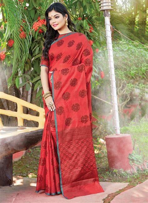 Sangam Asopalav Handloom Cotton Latest Designer Party Wear Sarees