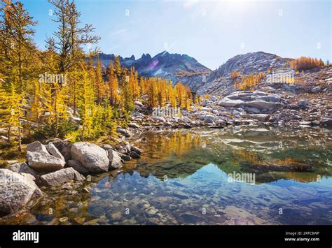 Beautiful Alpine Lakes Wilderness Area In Washington Usa Stock Photo