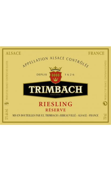 Riesling réserve Trimbach au meilleur prix