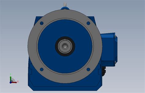 Rf87法兰轴伸式安装斜齿轮减速机rf87 Y75 4p 132m M1 0° Φ300solidworks 2018模型图纸下载 懒石网