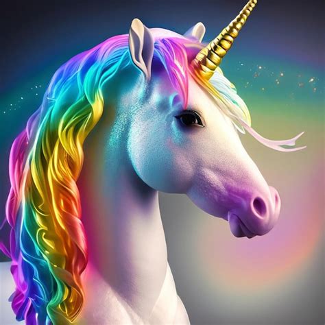 El Arco Iris Del Unicornio Foto Premium