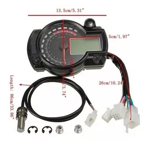 Tablero Tacometro Velocimetro Digital Rx2n Universal Moto 14 En Venta