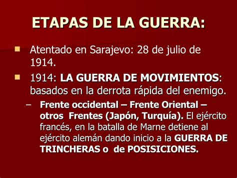 La Primera Guerra Mundial Ppt