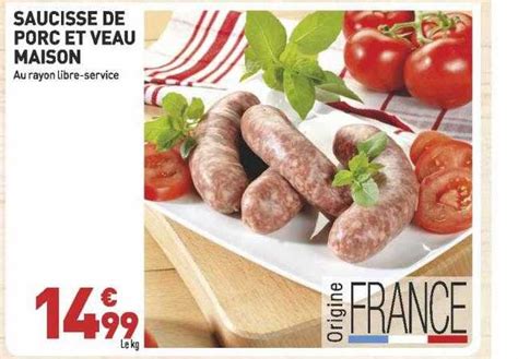 Promo Saucisse De Porc Et Veau Maison Chez Grand Frais ICatalogue Fr