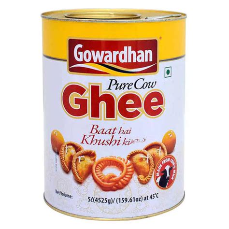 100 Natural 5 Liter Yellow Gowardhan Cow Ghee At 281300 Inr In Nashik