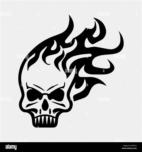 A Flaming Tattoo Design Vector Stock Vector Image Art Alamy