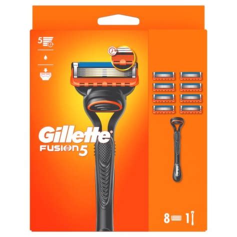 Gillette Fusion Value Pack Razor 8 Blades 1 Piece Storefront En