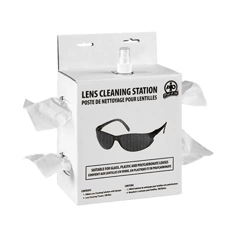 Disposable Station W Ml Lens Cleaner And Boxes Of Tissues