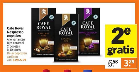 Café Royal Nespresso Capsules Aanbieding bij Albert Heijn 1Folders nl